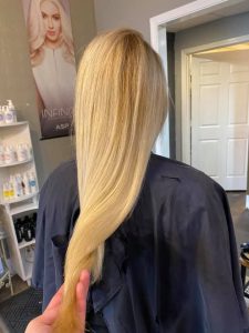 Long, blonde hair