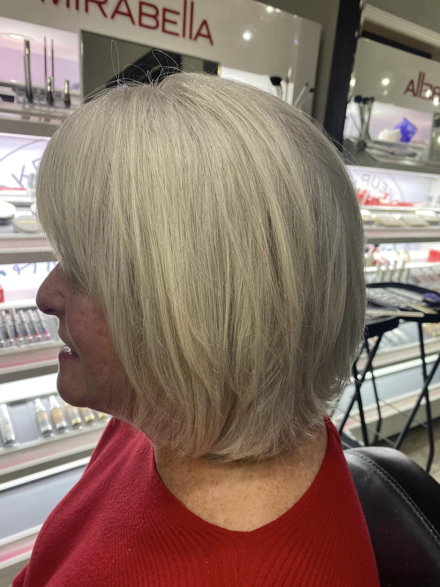 Silver Bob Haircut