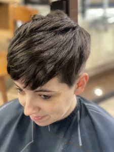Brown Pixie Haircut