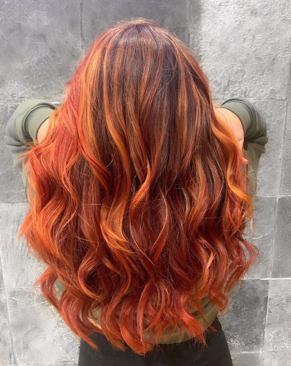 Red Wavy Hair